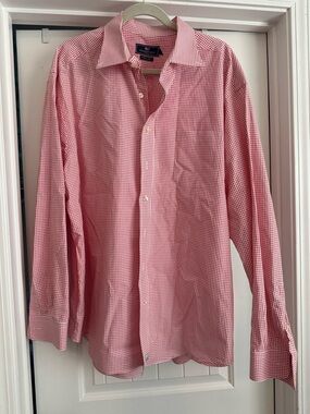 Men’s XXL Vineyard Vines Red and White Gingham Button Down Murray Shirt